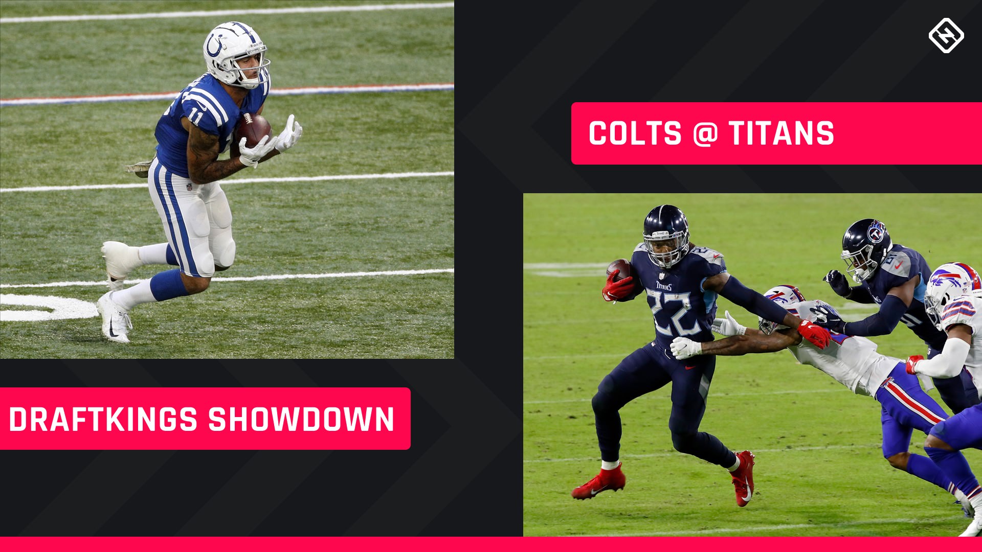 Quinta à noite Futebol DraftKings Picks: NFL DFS lineup conselho para a Semana 10 Colts-Titans Showdown torneios
