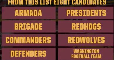 Cada nome potencial para o Washington Football Team, classificado