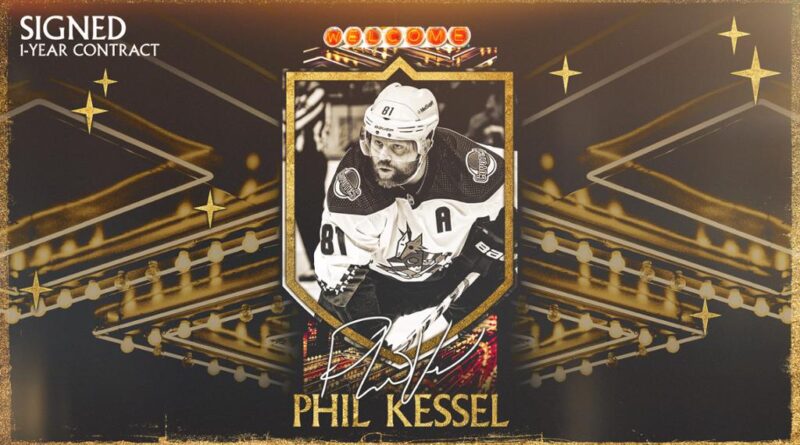 Vegas Golden Knights assina contrato de um ano com Phil Kessel – NHL.com