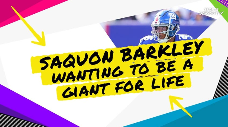Saquon Barkley quer ser um gigante de Nova York por toda a vida