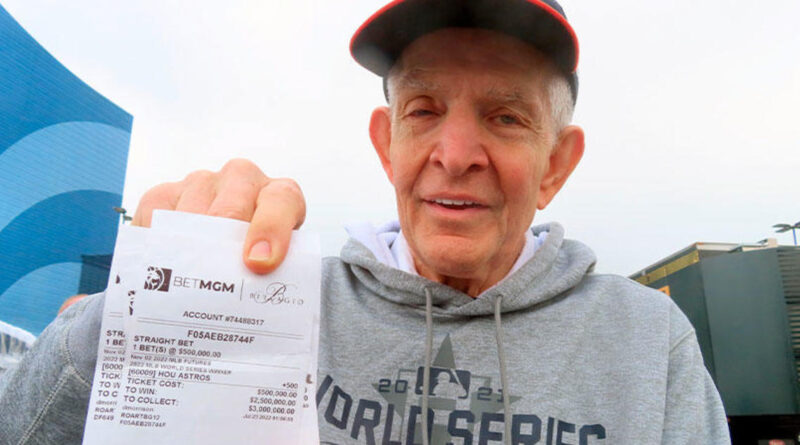 Homem ganha prêmio recorde de US$ 75 milhões em apostas esportivas após vitória no Astros World Series