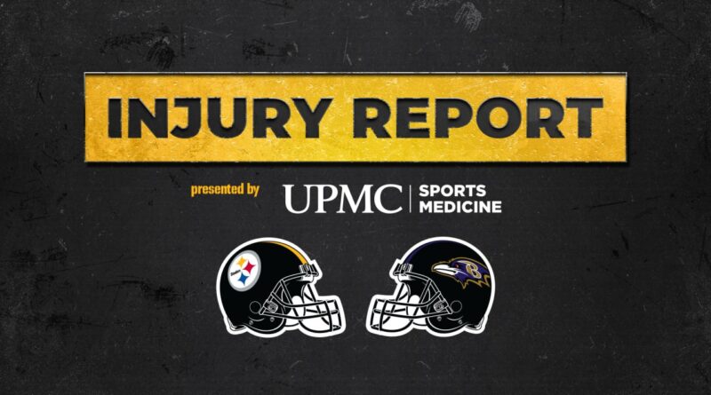 Relatório de lesões da semana 14 (Ravens) – Steelers.com
