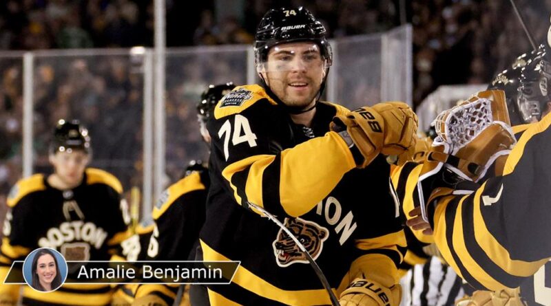DeBrusk consegue seus primeiros 2 gols ao ar livre para Bruins na vitória do Winter Classic – NHL.com