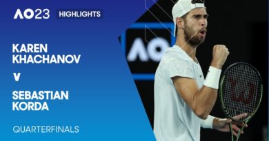 Destaques de Karen Khachanov x Sebastian Korda |  Quartas de final do Australian Open 2023 – Australian Open TV