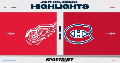 Destaques da NHL |  Red Wings vs. Canadiens – 26 de janeiro de 2023 – SPORTSNET