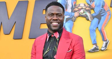 Kevin Hart says he’s in a wheelchair after injuring his abdomen during race with ex-NFL player