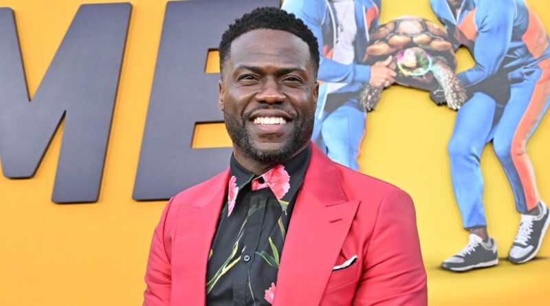Kevin Hart says he’s in a wheelchair after injuring his abdomen during race with ex-NFL player
