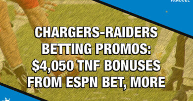 Chargers-Raiders Betting Promos: $4,050 TNF Bonuses From ESPN BET, More