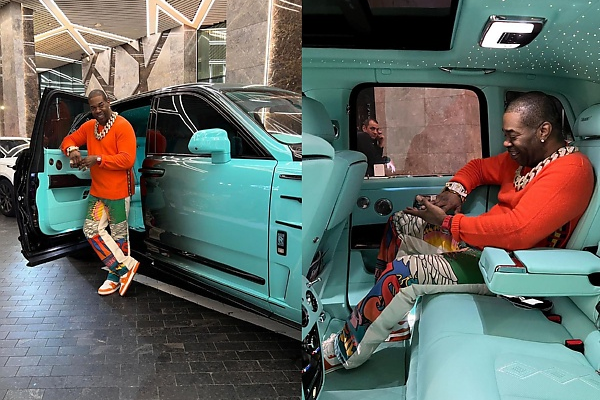Rapper Busta Rhymes Poses With Mansory Linea D’Oro ‘One of One’, A Rolls-Royce Cullinan-based Masterpiece