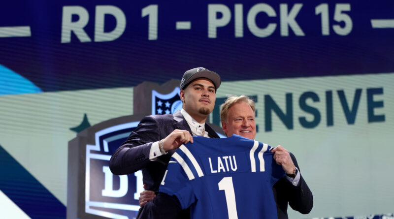 Video: Colts GM Says Team ‘Got Best F–king Rusher’ in 2024 NFL Draft in Laiatu Latu