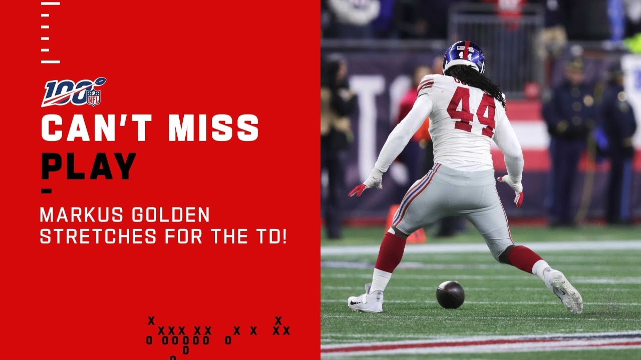 Giants GOLDEN TD off Forced Fumble – NFL