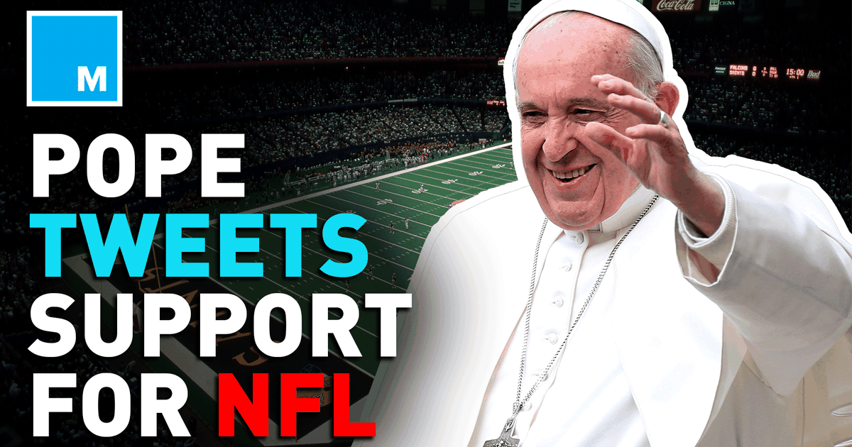 Papa Francisco acidentalmente twita apoio à equipe da NFL