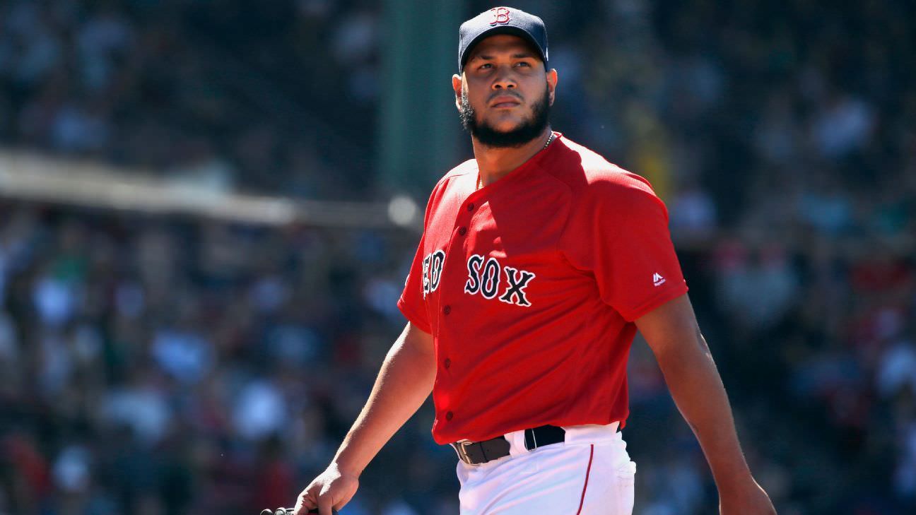 O arremessador do Boston Red Sox, Eduardo Rodriguez, fez a temporada devido a um problema no coração